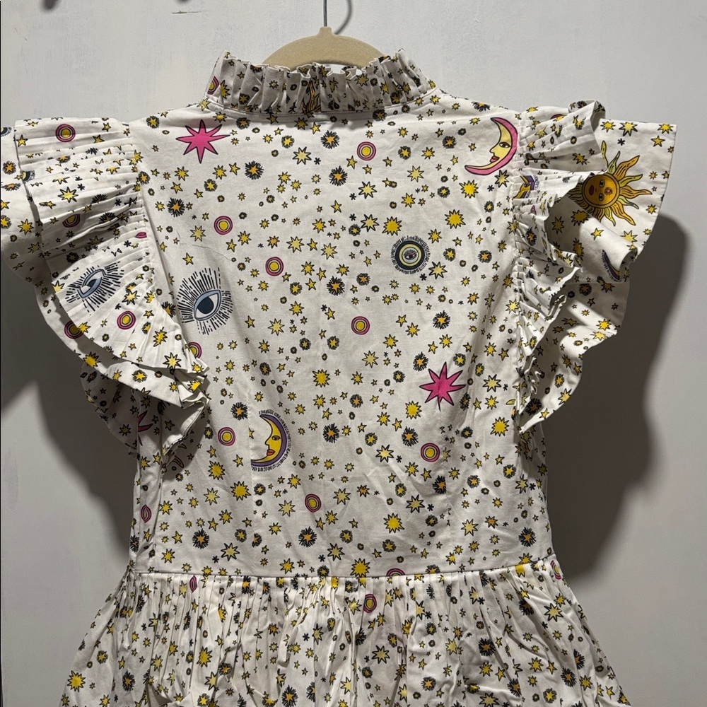 CELIA B Delfina sun moon celestial midi ruffle tiered dress - Picture 8 of 9